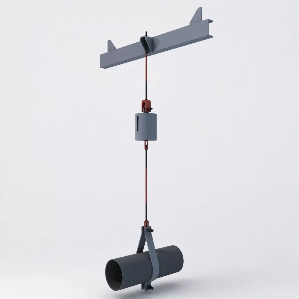 Long Pipe Clamp with T1 Calibrated Spring